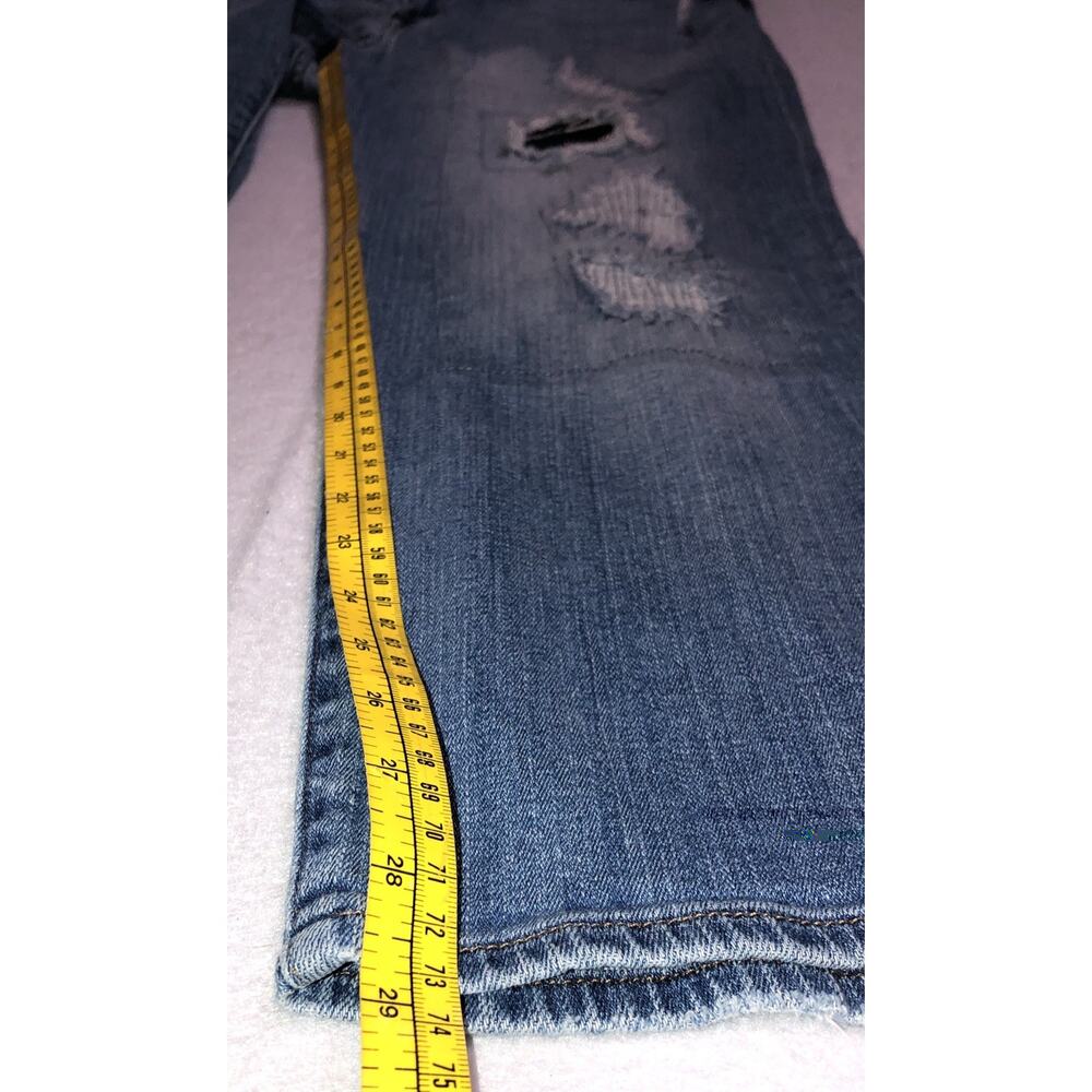 Lucky Brand Pants Reese Boyfriend Pants Distressed Thrashed Size 16W - Picture 9 of 9